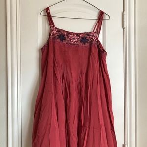 AMERICAN EAGLE Red and Navy Floral Sundress